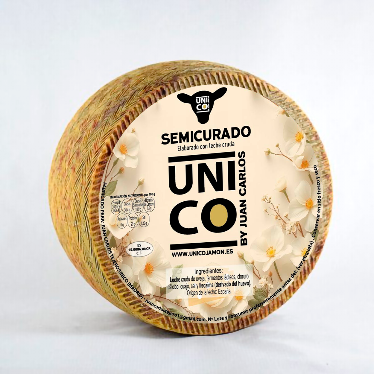 Queso Semicurado. Aprox. 3Kg. 4 meses.